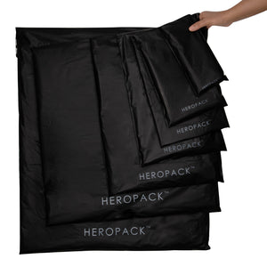 Hero Pack Black Compostable and Eco Friendly Shipping Mailers