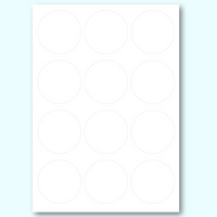 HEROLABEL (60 labels) - Circle Compostable Branding Labels 6mm - A4 Sheets