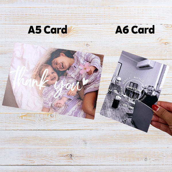Custom A6 Thank You Cards