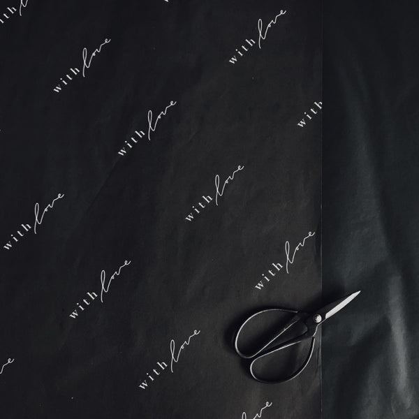 BLACK ROLL - Custom Tissue Paper - Full Colour Printing