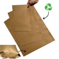 HERO Kraft Paper Shipping Mailers - Custom or Plain - 100% Recycled - from packs of 25